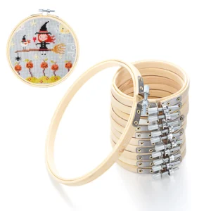Bamboo Embroidery Hoop Set